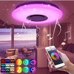   Smart Lamp - Intelligens RGBW mennyezeti UFO lámpa Bluetooth hangszóróval, 3000-6500K